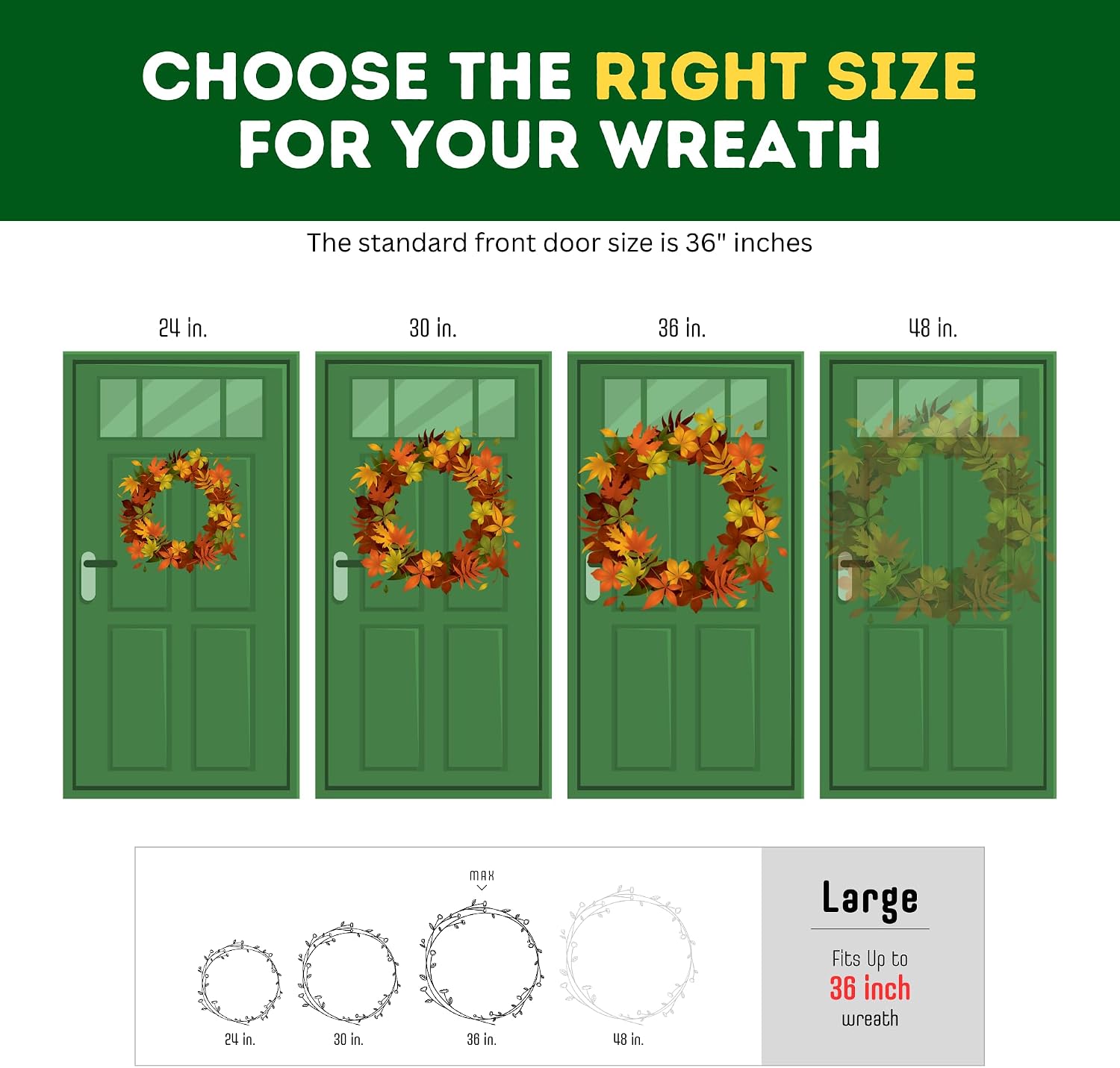ProPik Christmas Wreath Storage Bag 36 - 2 Pack Clear Christmas Wreath Storage Container- Garland Artificial Holiday Wreath Storage Holder - Water Proof Transparent PVC with Handles (36 Inch. White) - Image 4